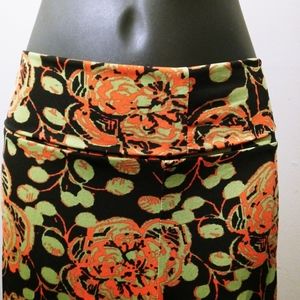 Stretchy Floral Maxi Skirt